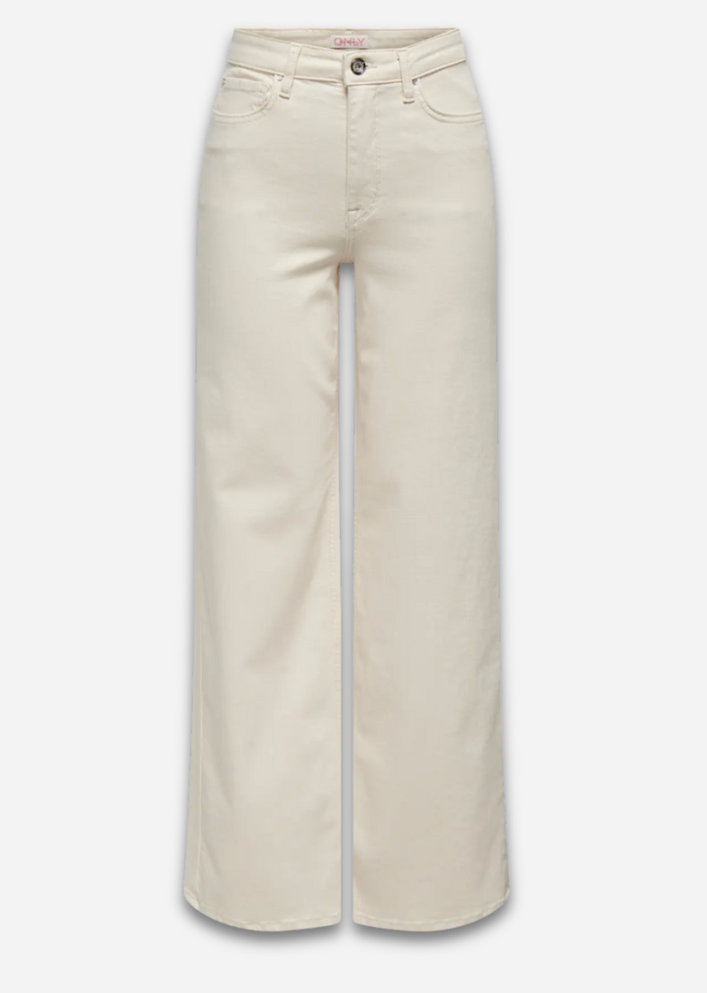 Madison Wide Leg Jeans in Cream