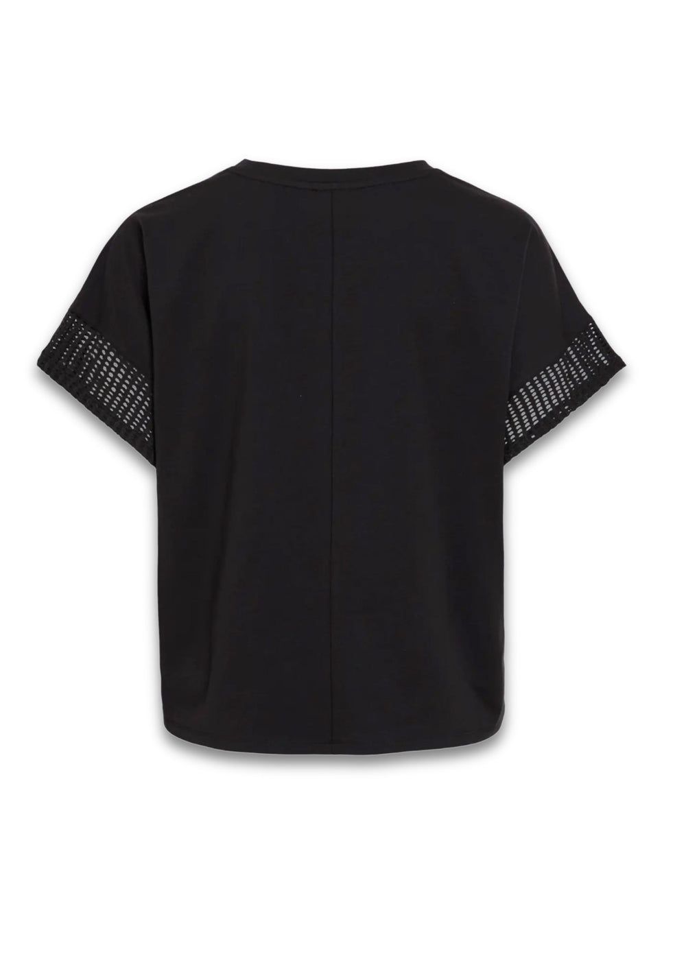 Zima Crochet Tshirt in Black