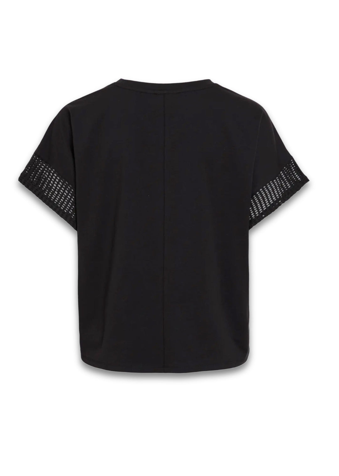 Zima Crochet Tshirt in Black