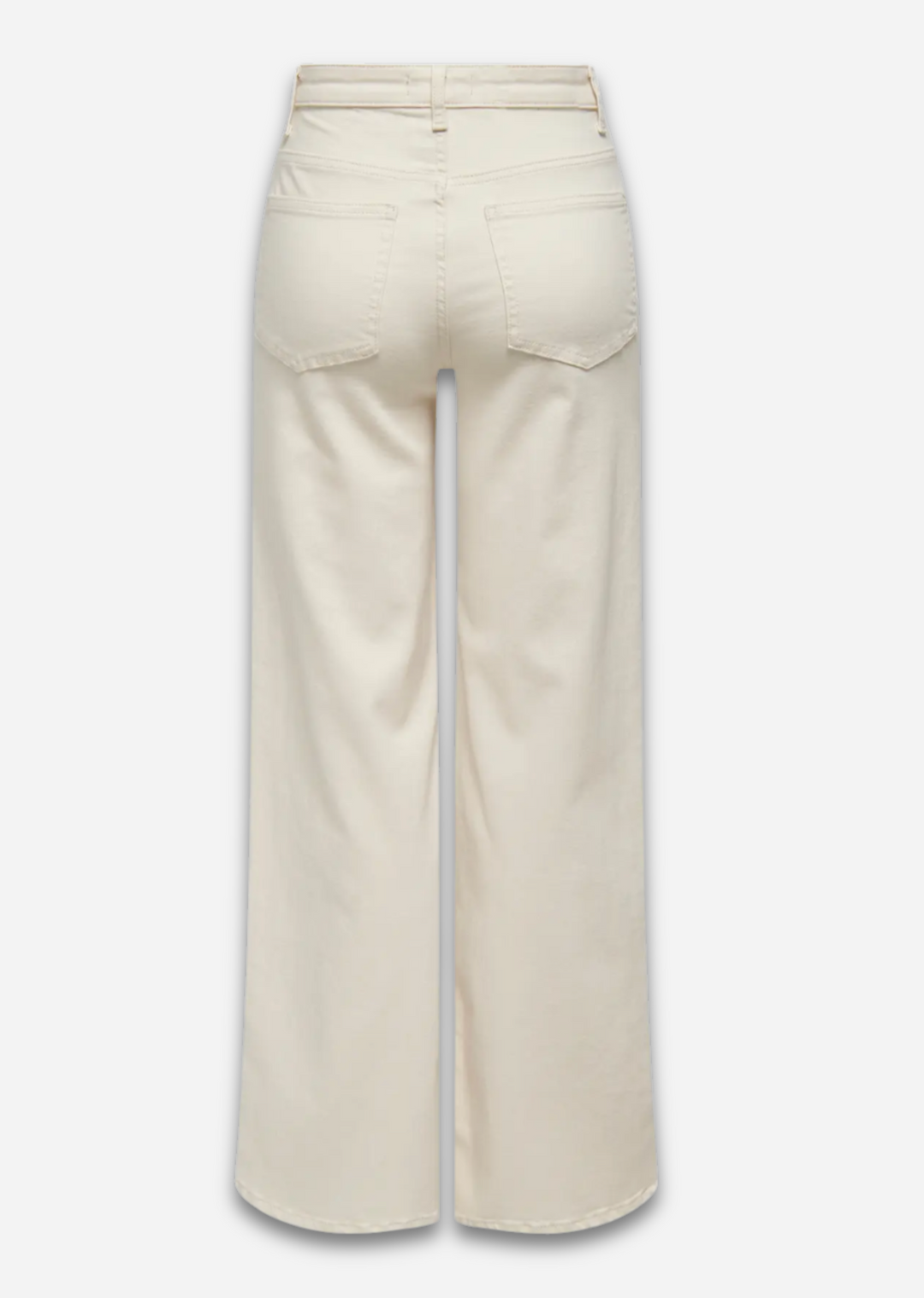 Madison Wide Leg Jeans in Cream
