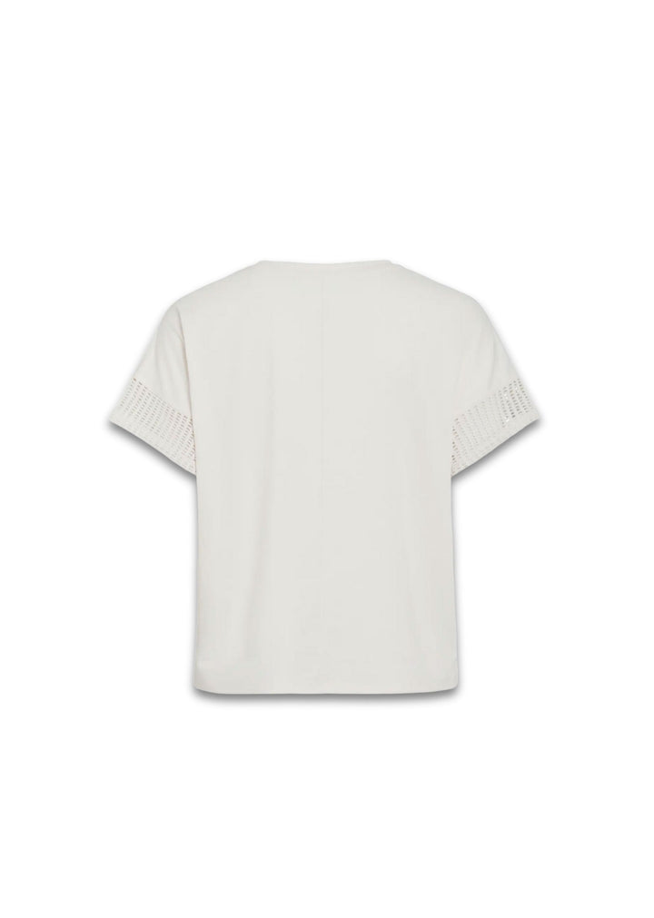 Zima Crochet Tshirt in Cream
