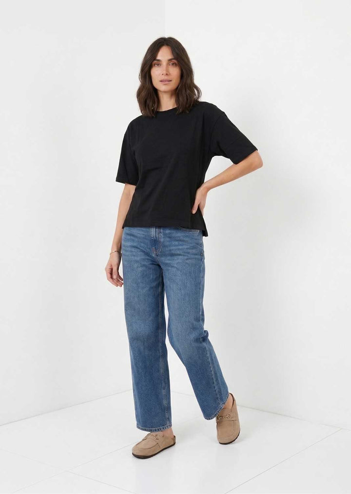 Annie Black Structured T-shirt