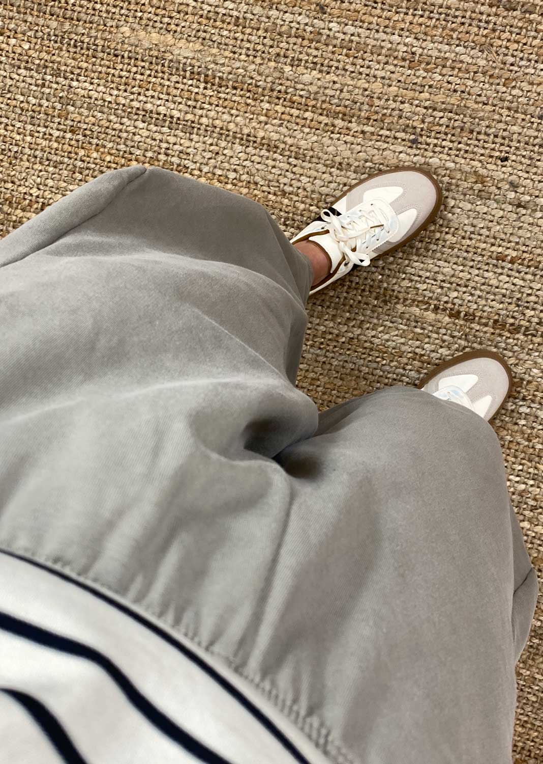 Aspen Jersey Barrel Pants Taupe