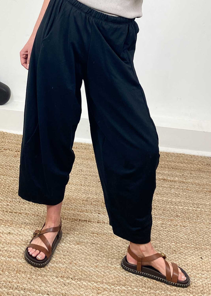 Aspen Jersey Barrel Pants  Black
