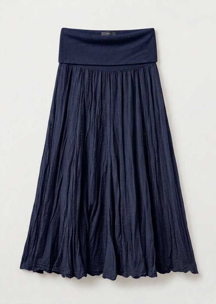 navy boho maxi skirt 