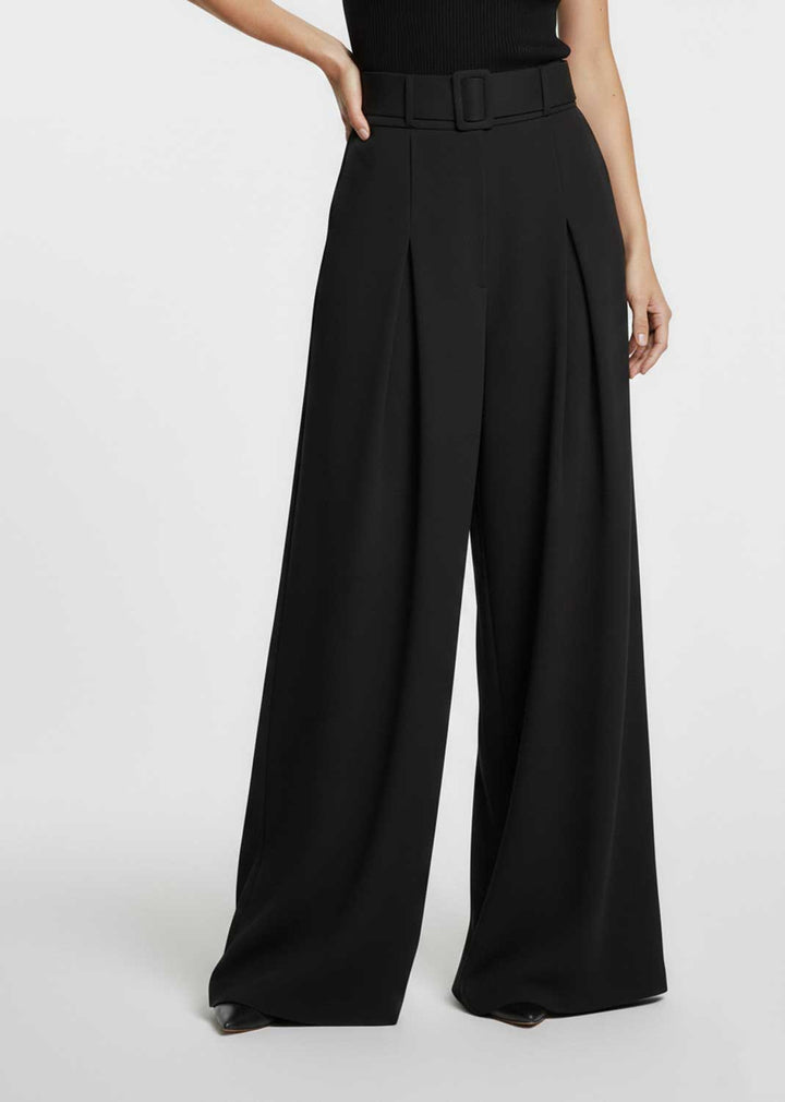 Aurelia Wide Leg Palazzo Pants Black