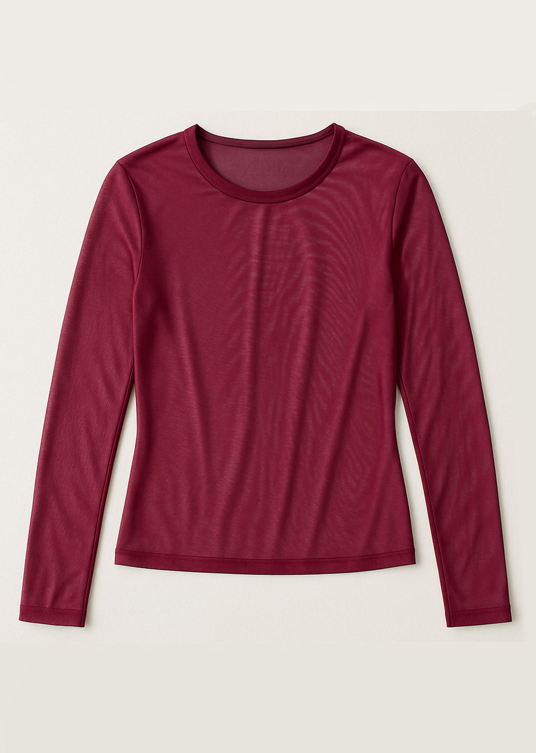 Burgundy Sheer Top