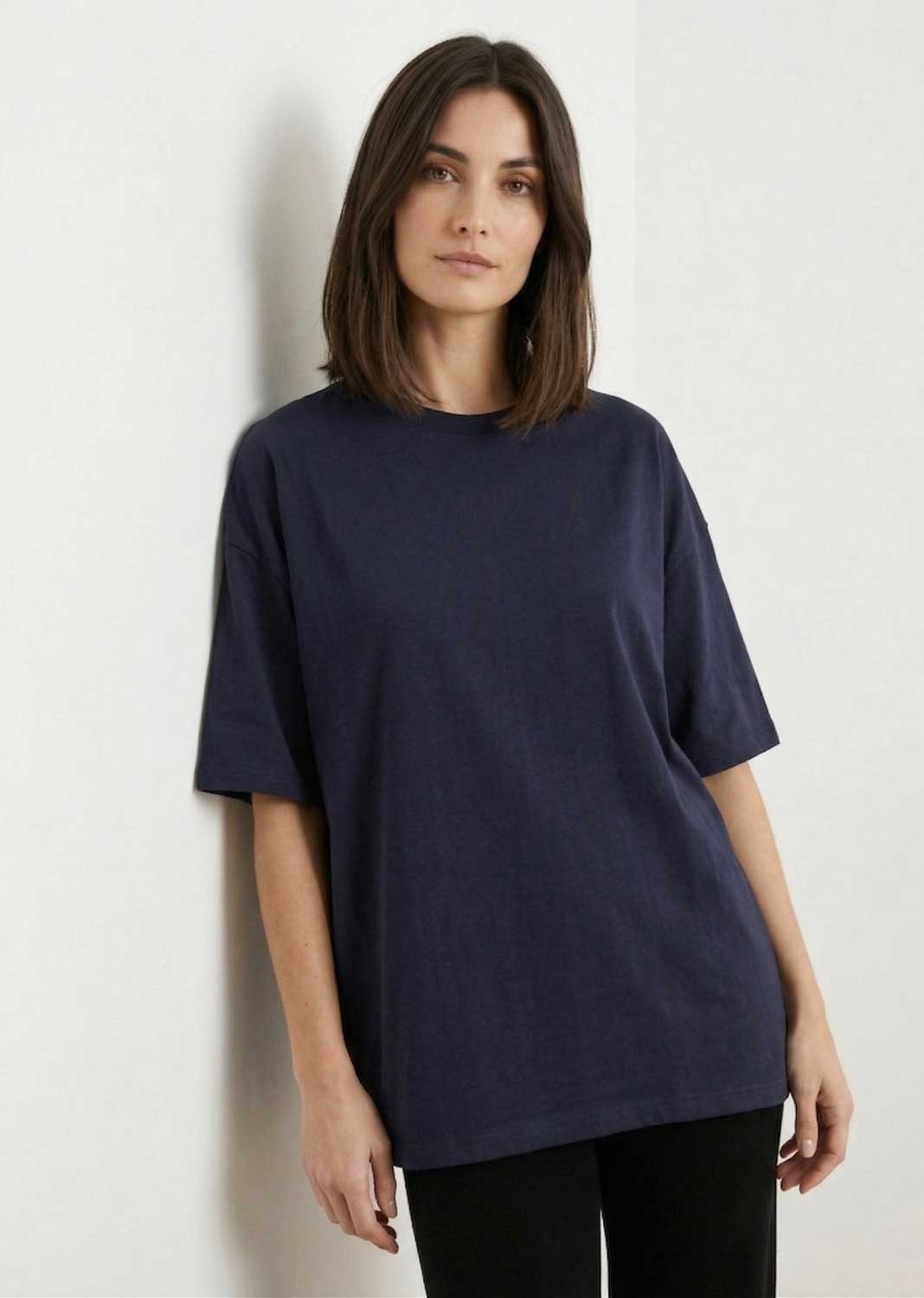 Cassie Navy Oversized T-shirt