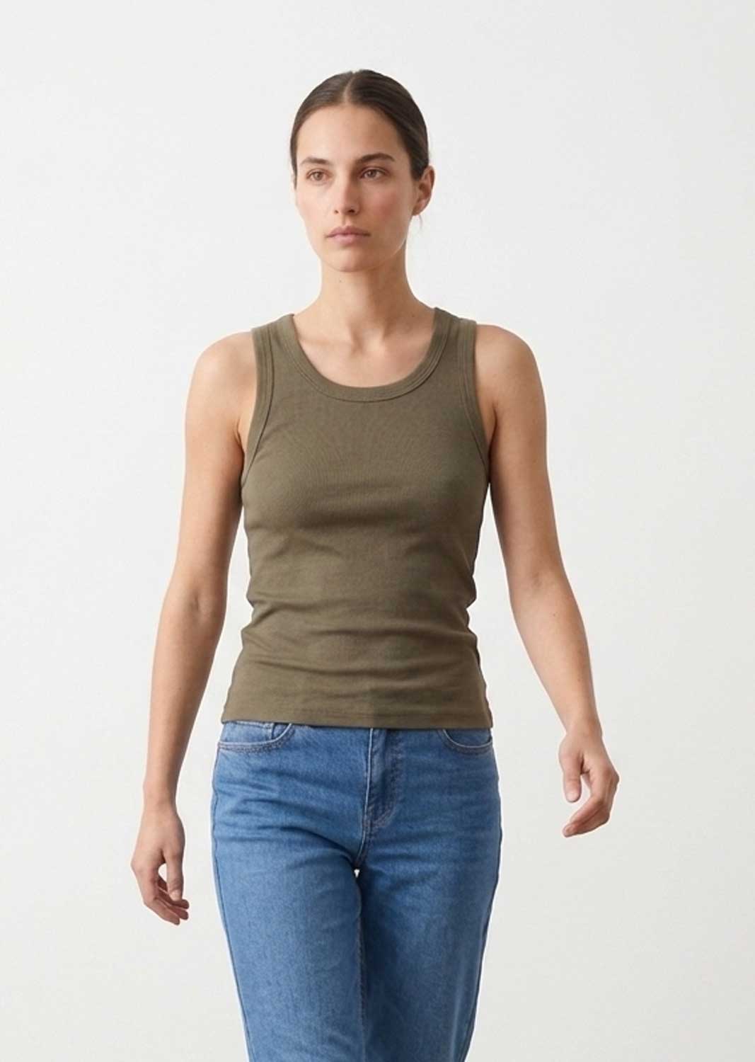 Carry Khaki Premium Vest Top