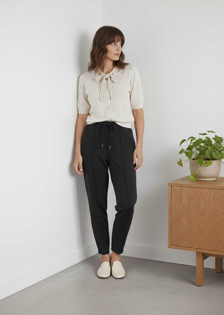 Christie Jersey Barrel Pants Black