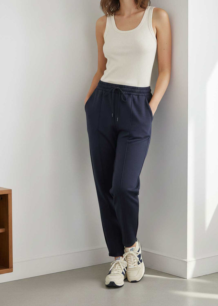Christie Jersey Barrel Pants Navy