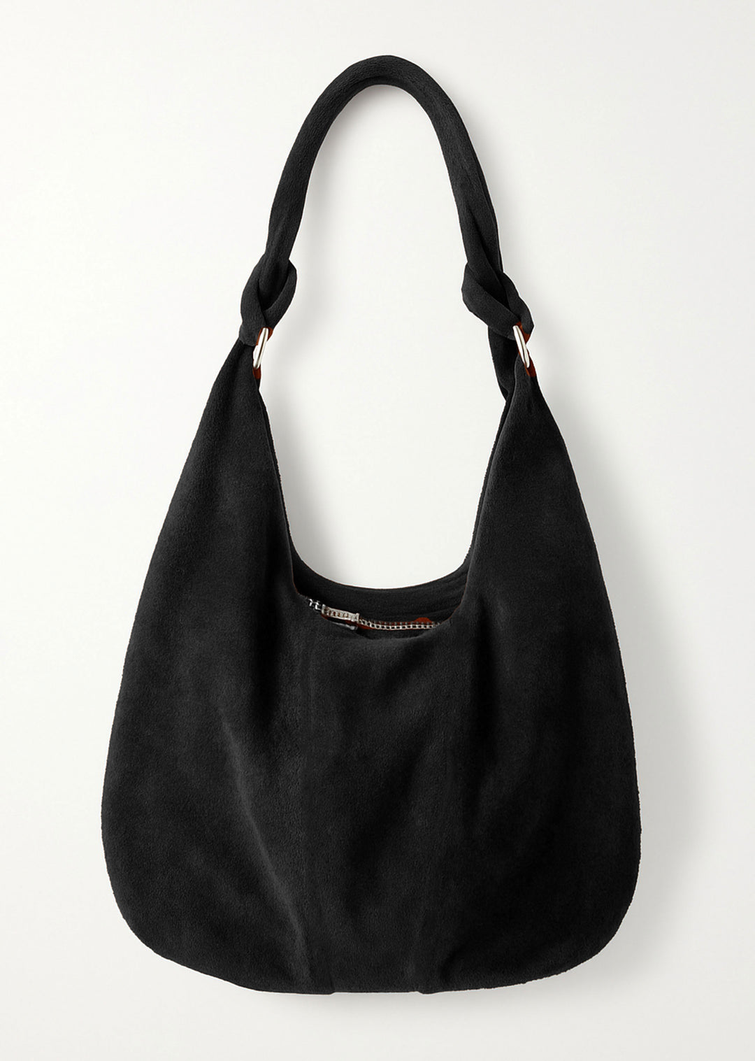 Suede Tote Bag in Black