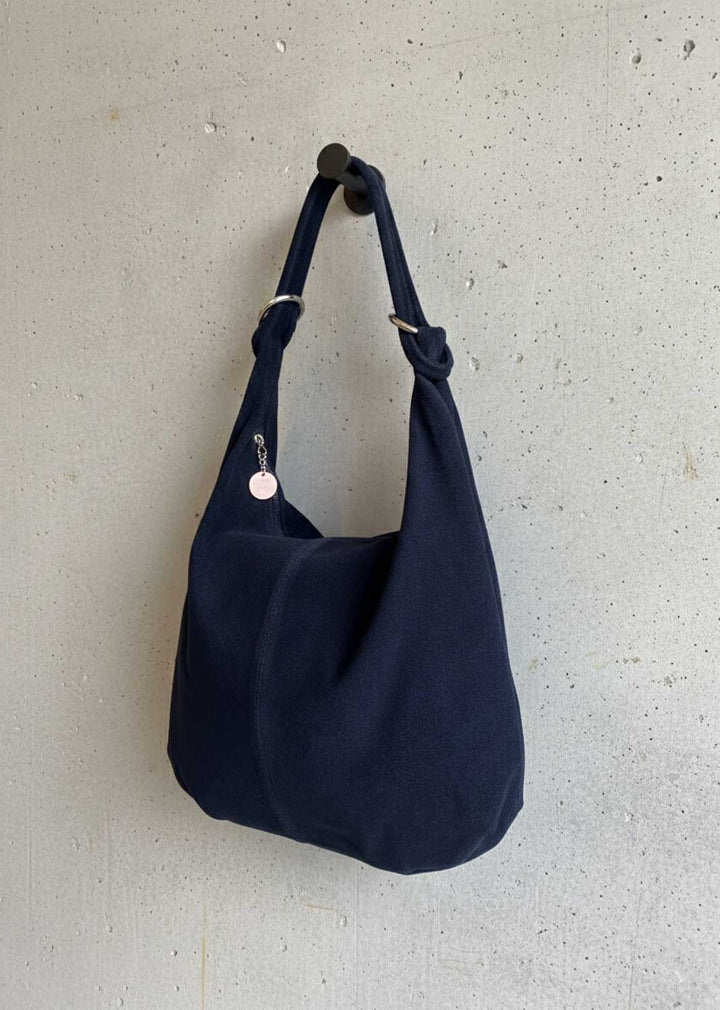 Cisco Suede Bag in Navy