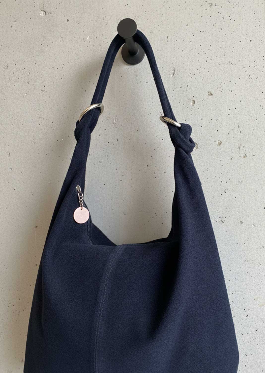 Cisco Suede Bag in Navy