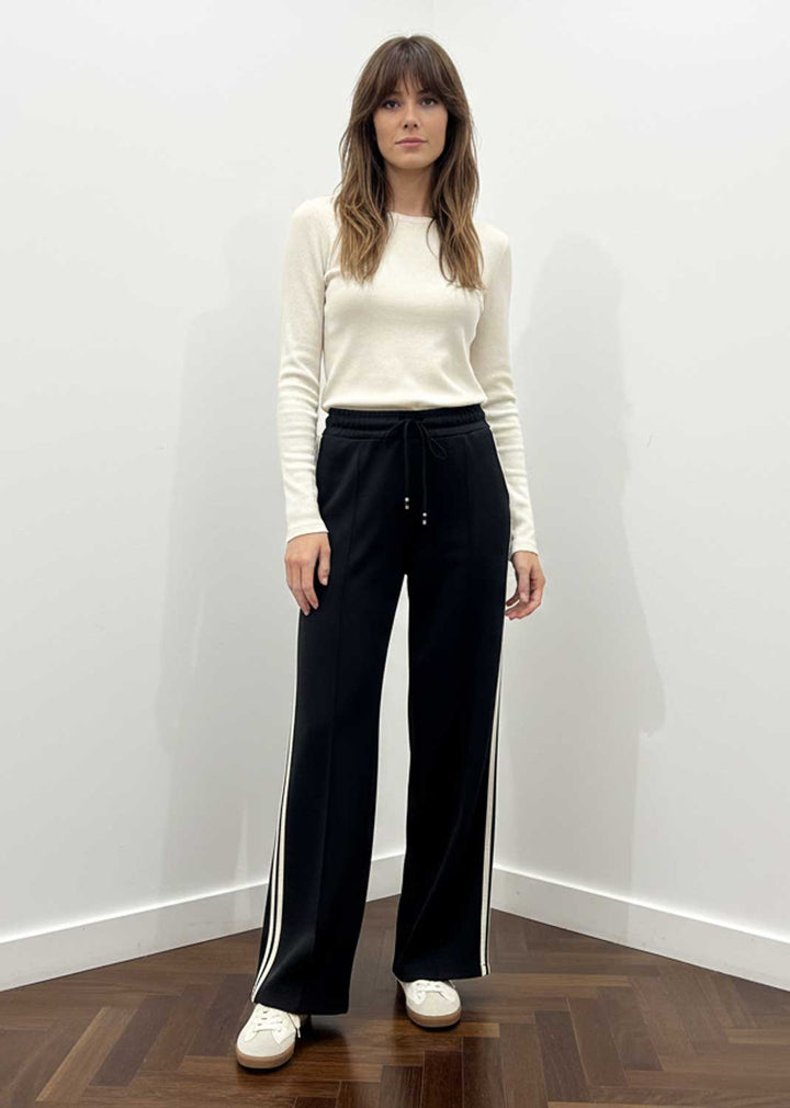 cory side stripe pants black