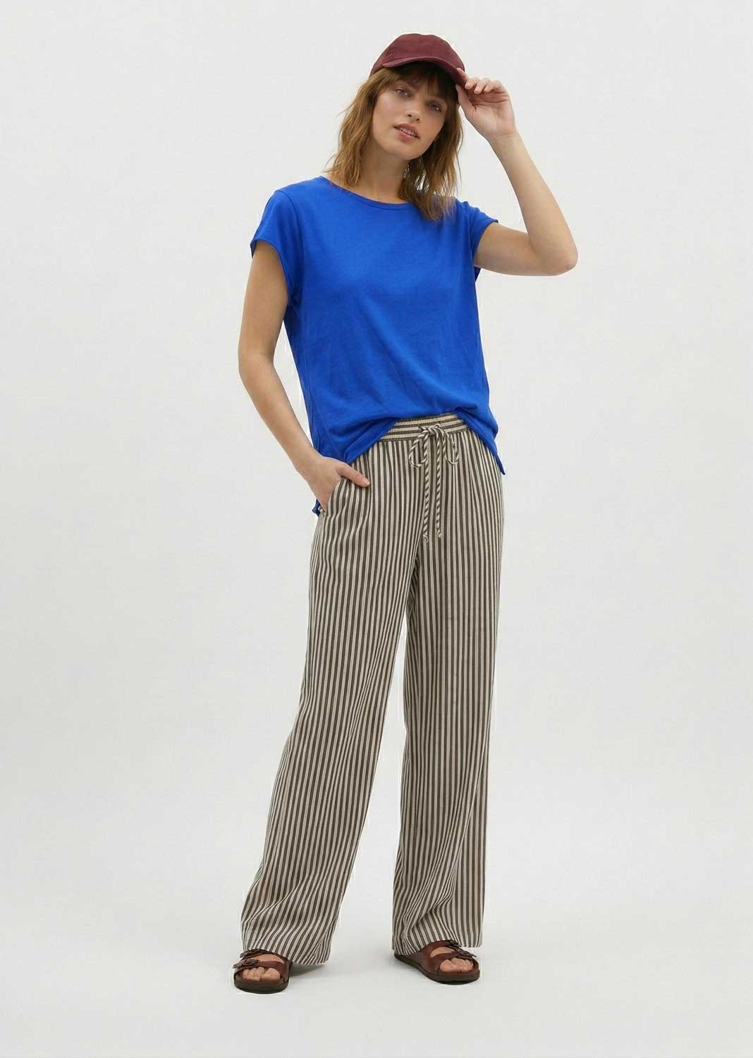Davina Royal Blue Relaxed Fit T-Shirt