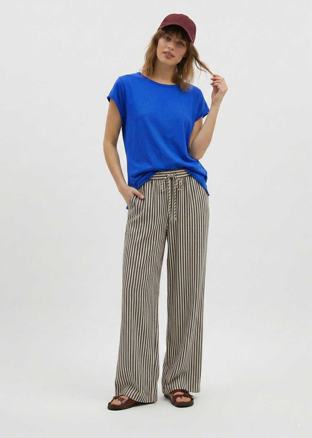 Davina Royal Blue Relaxed Fit T-Shirt