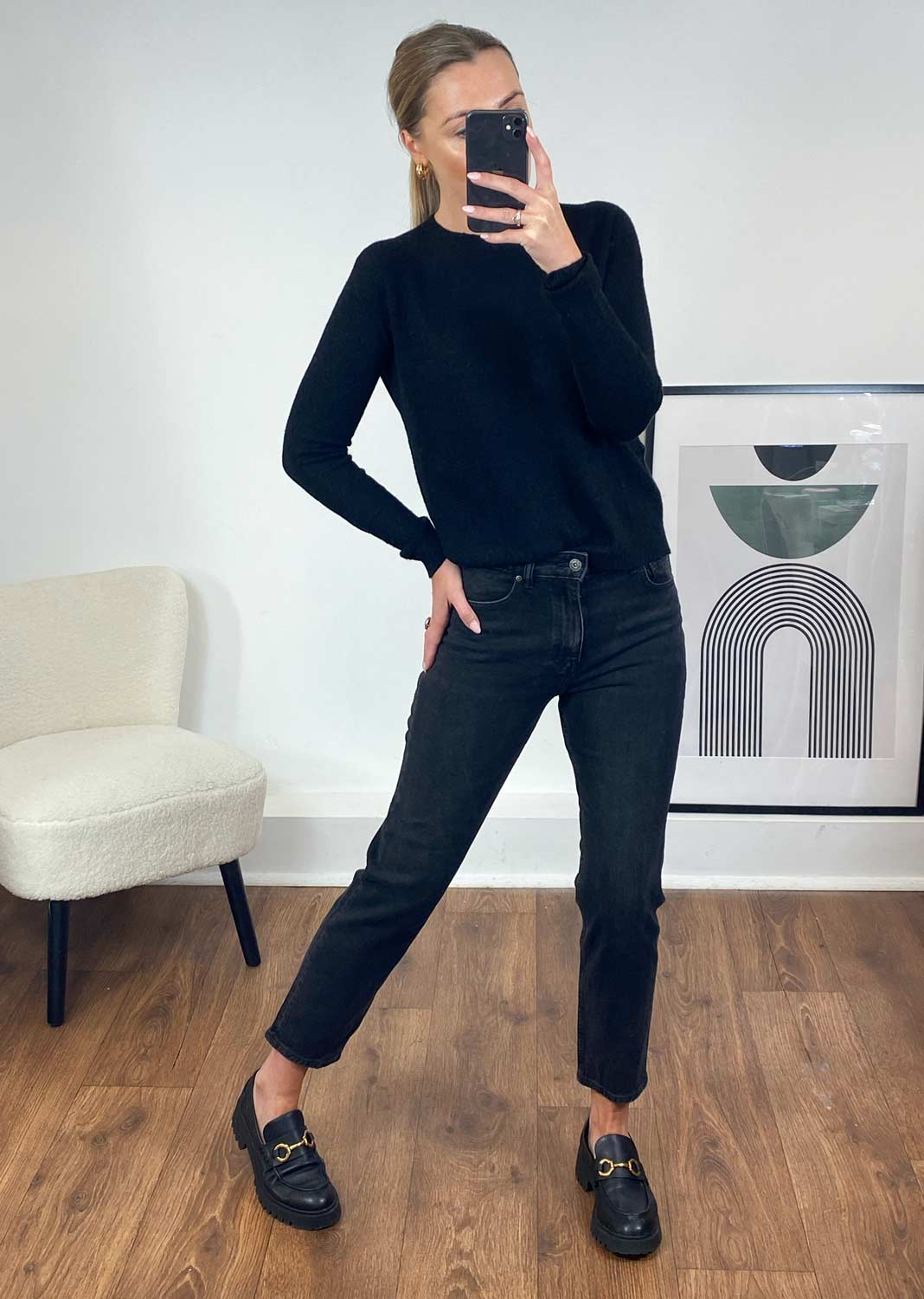 Emily Washed Jeans  Black