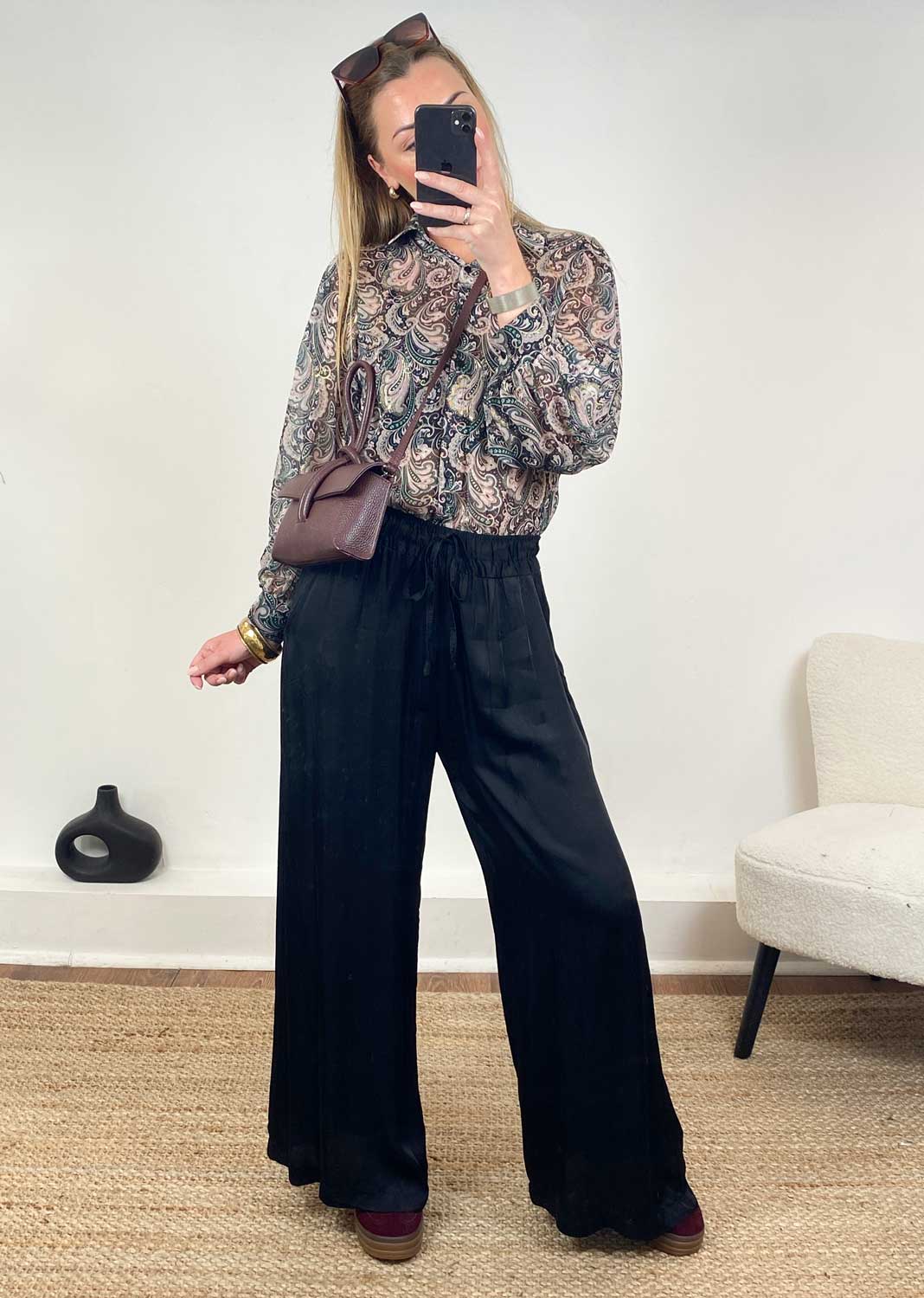 Gabriella Paisley Blouse  Green