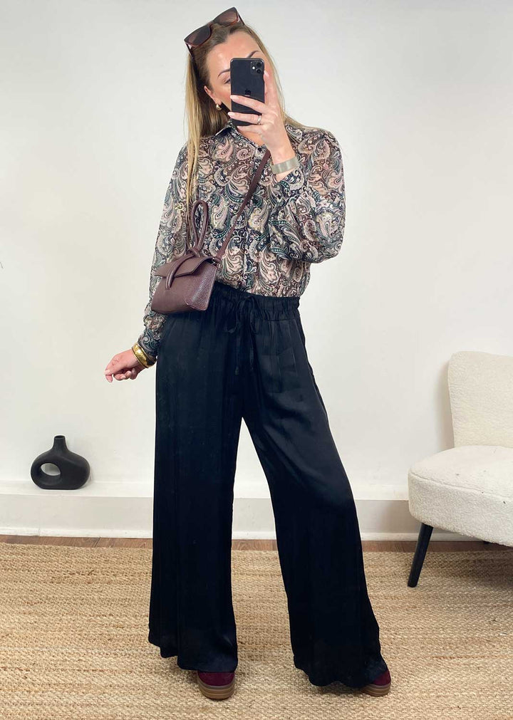 Gabriella Paisley Blouse  Green
