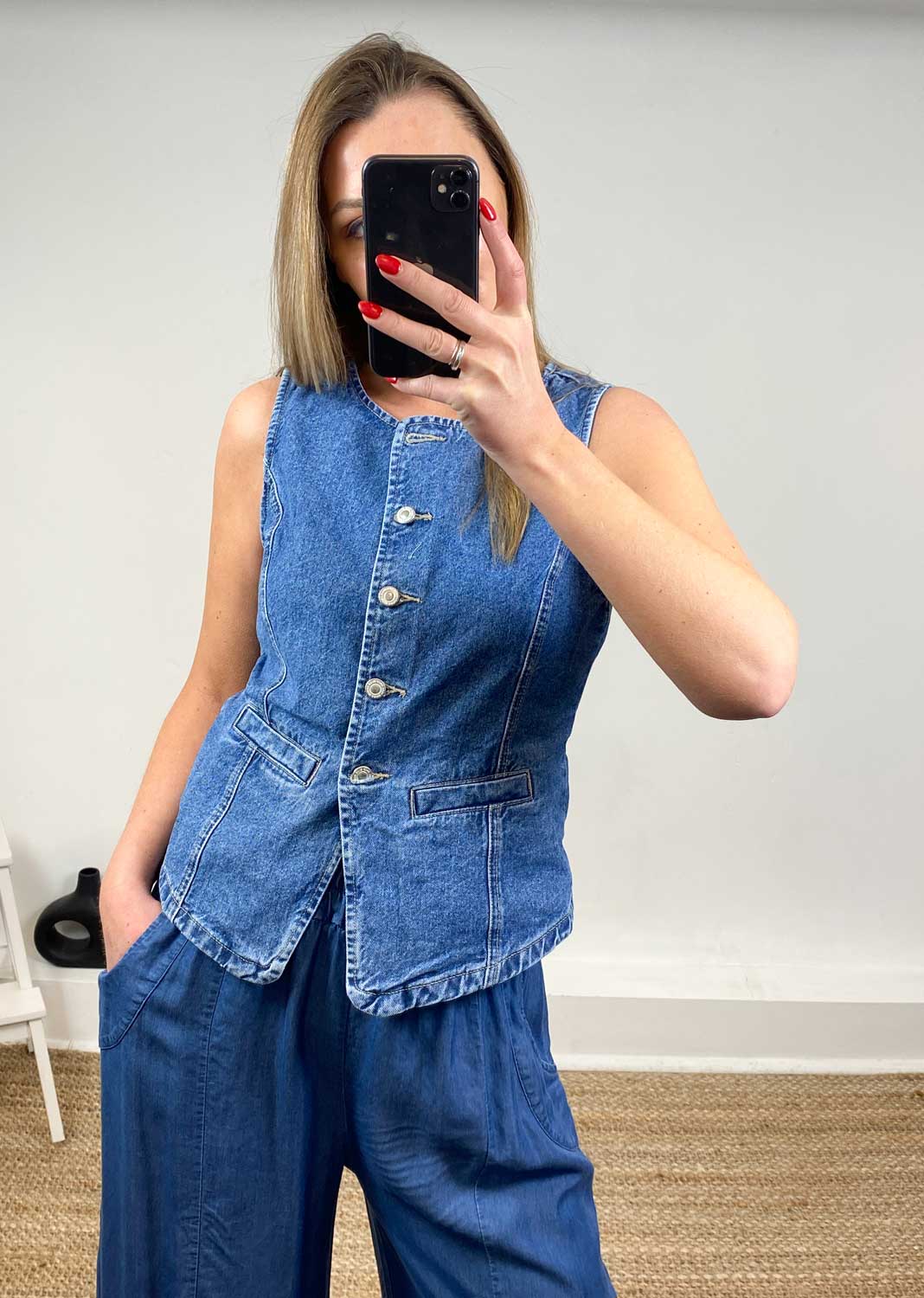Guilina Denim Waistcoat