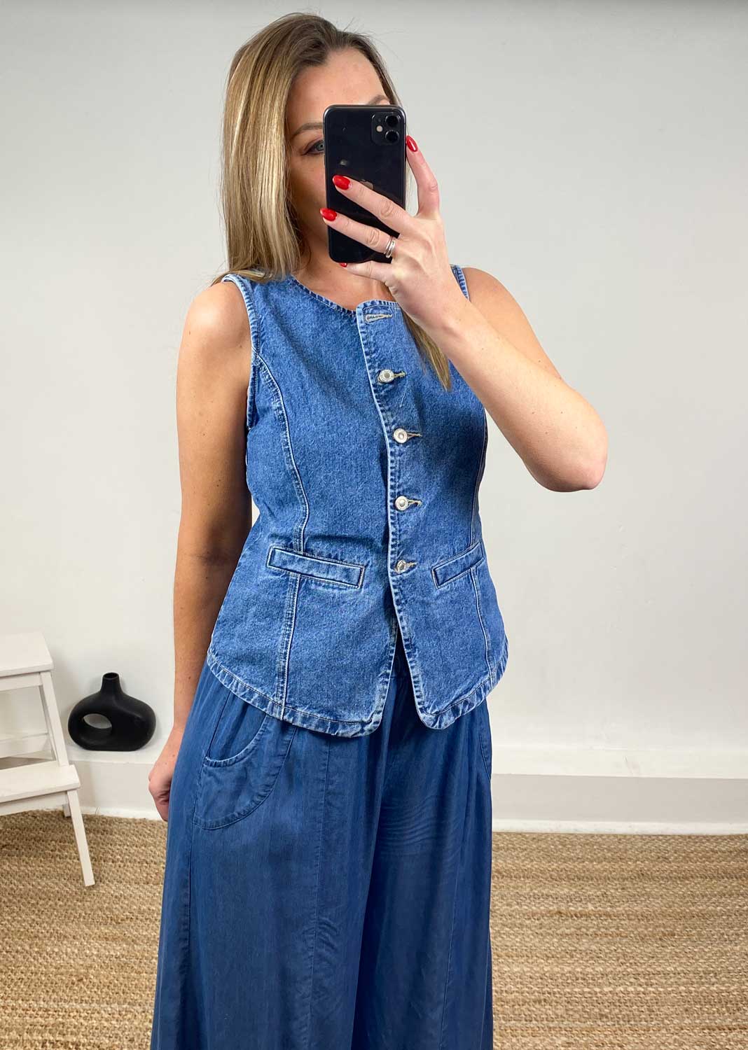 Guilina Denim Waistcoat
