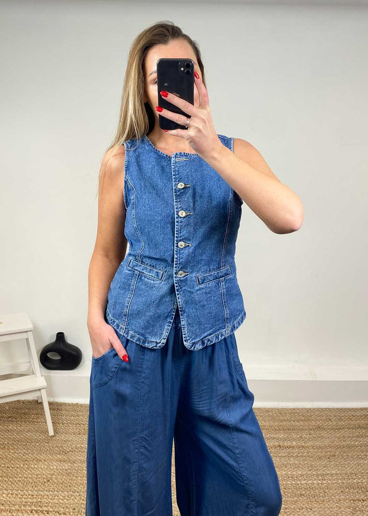 Guilina Denim Waistcoat