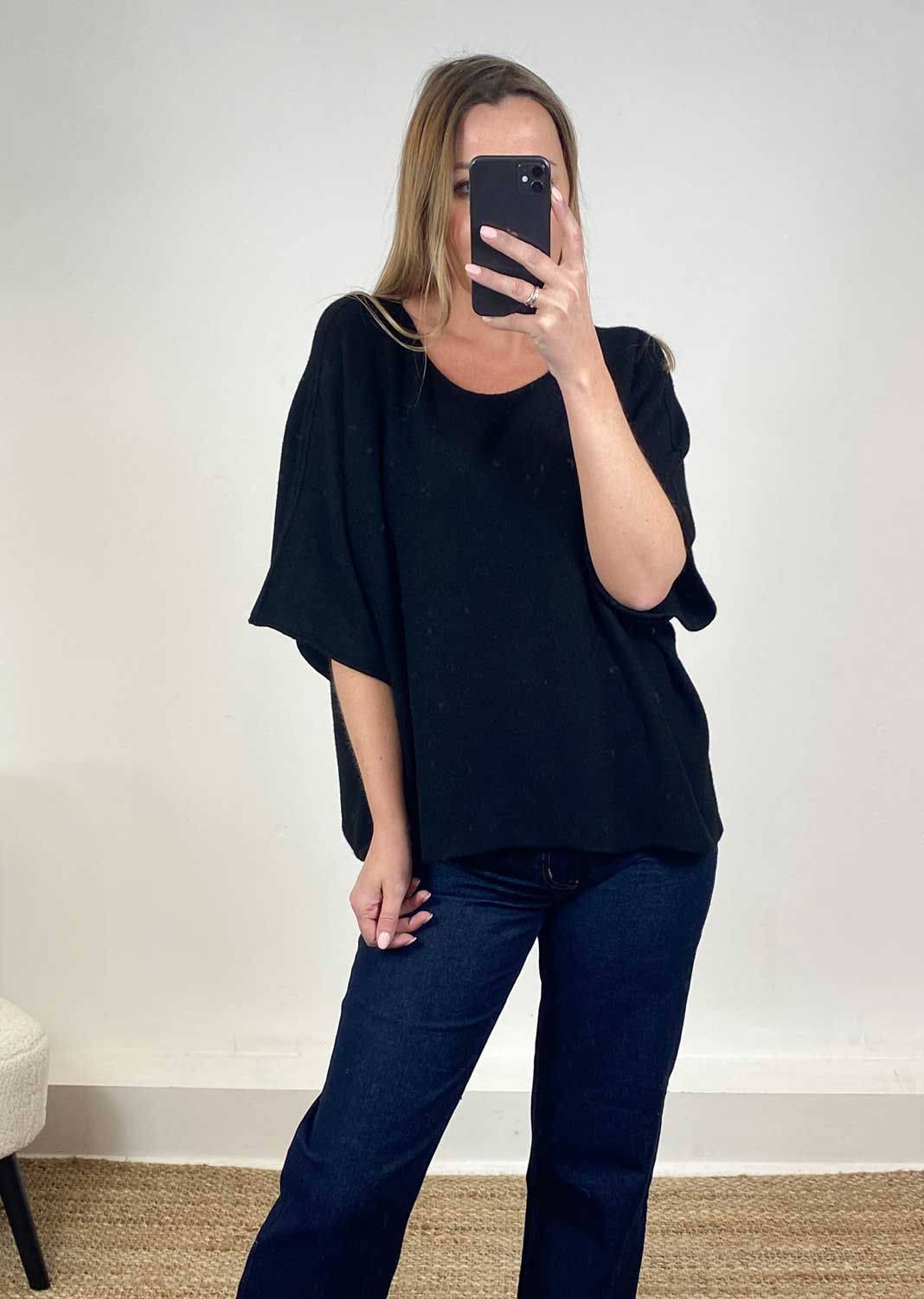Juliette Knit Top Black