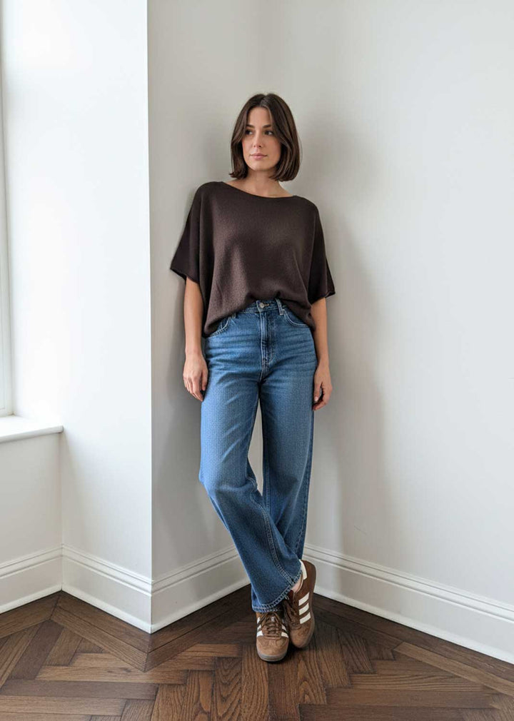 Juliette Knit Top Brown
