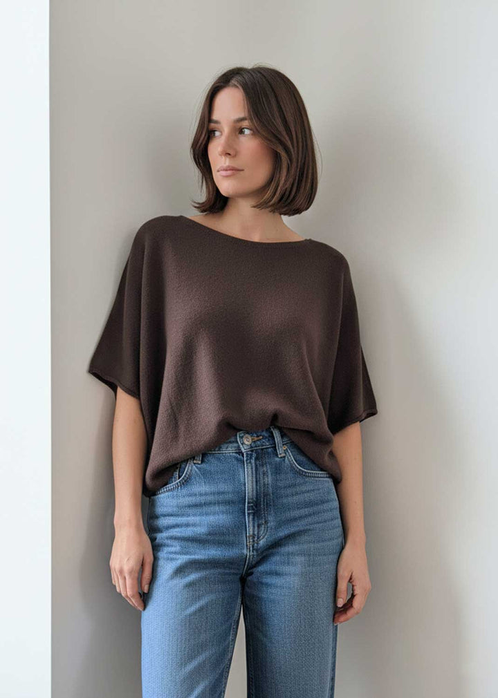 Juliette Knit Top Brown