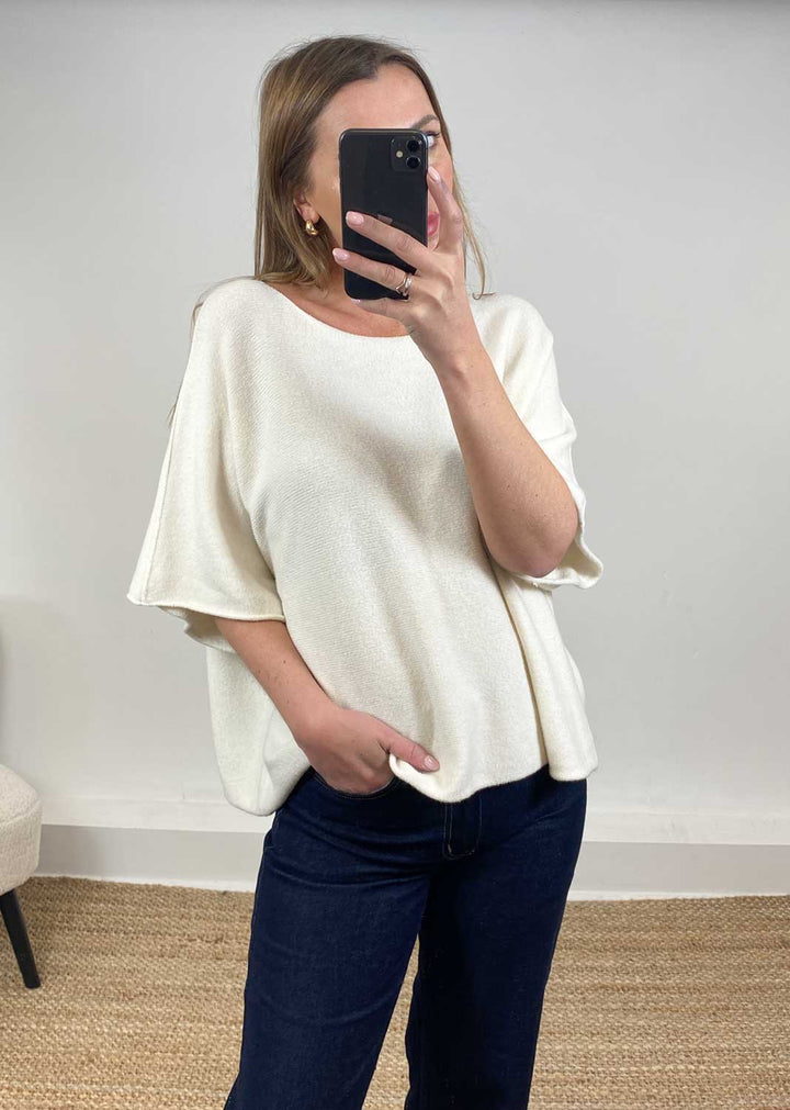 Juliette Knit Top Ivory