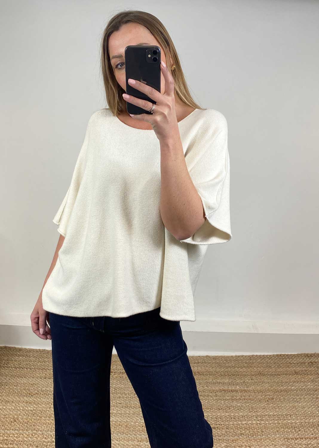 Juliette Knit Top Ivory