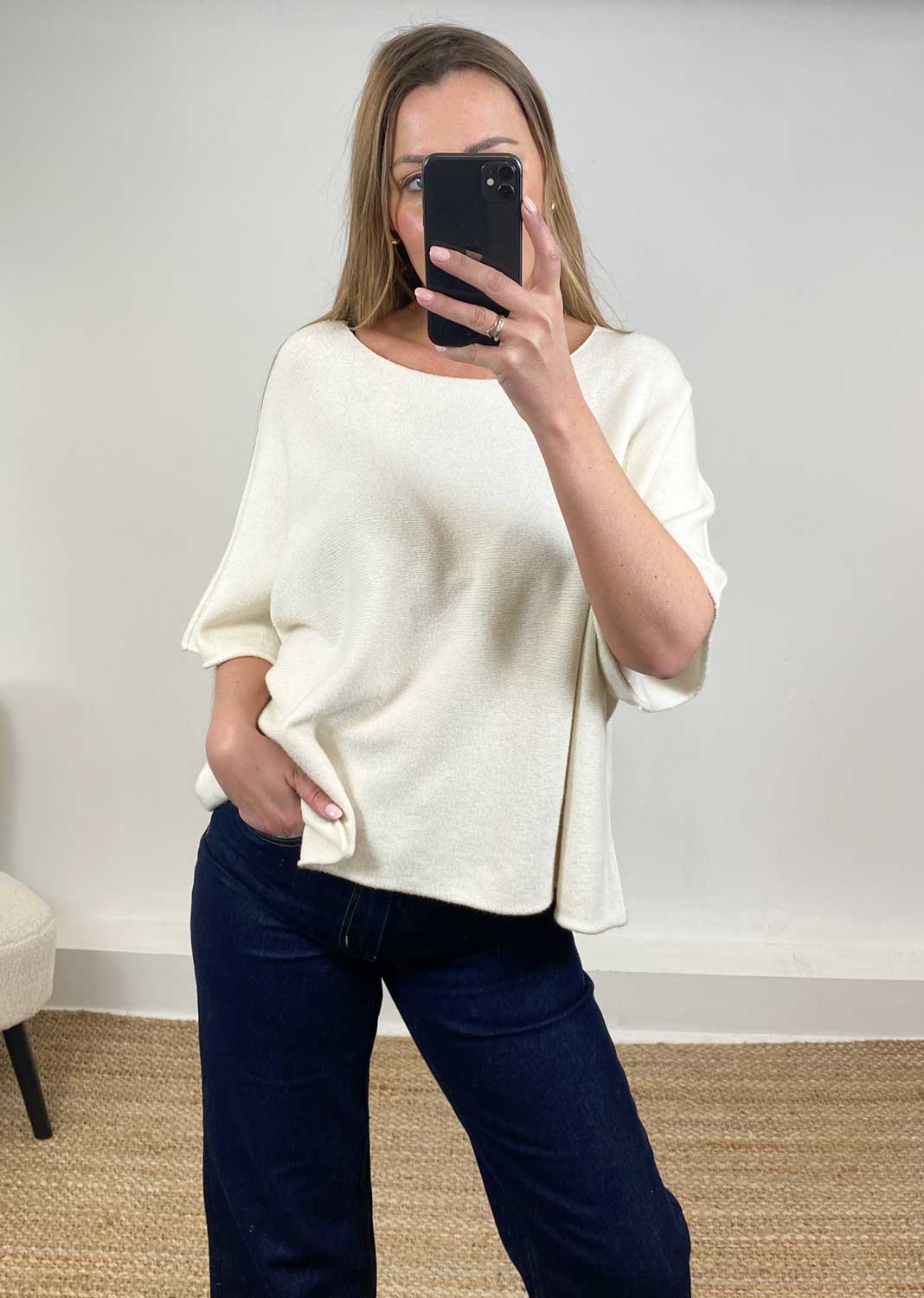 Juliette Knit Top Ivory