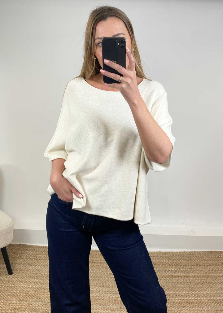 Juliette Knit Top Ivory
