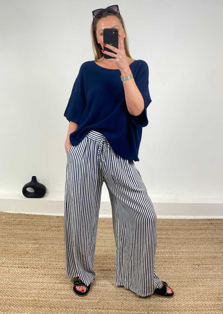 Juliette Knit Top Navy