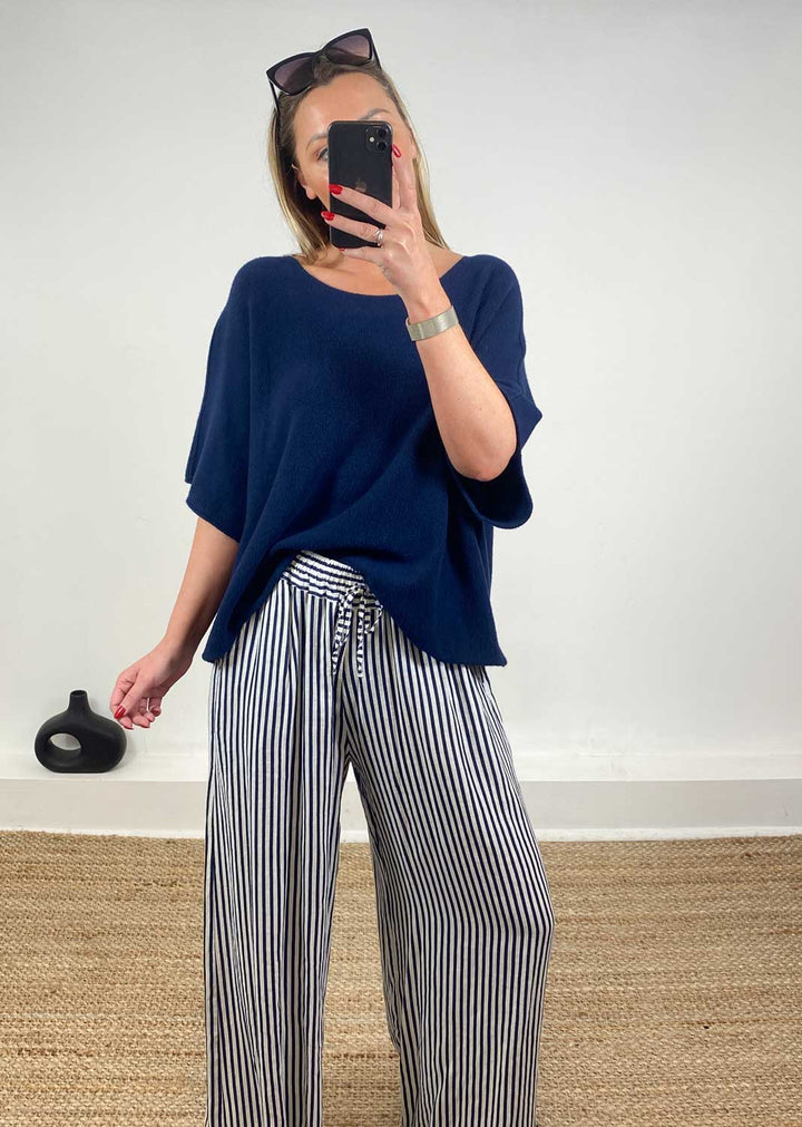 Juliette Knit Top Navy
