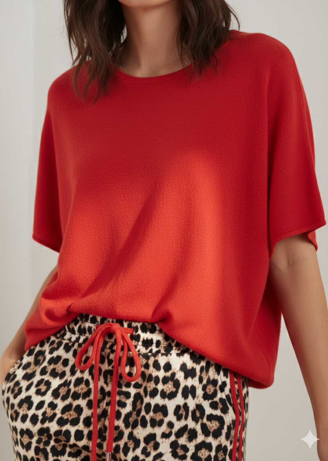 Juliette Knit Top Red