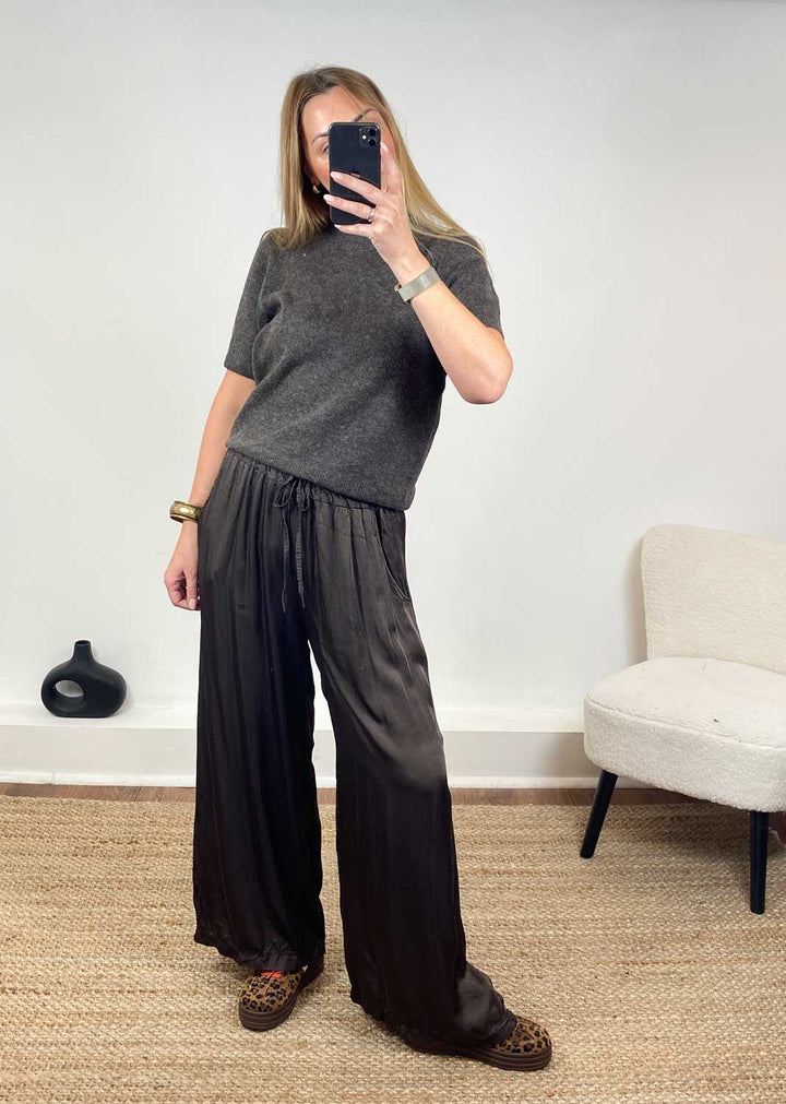 Libby Soft Knit Top Brown