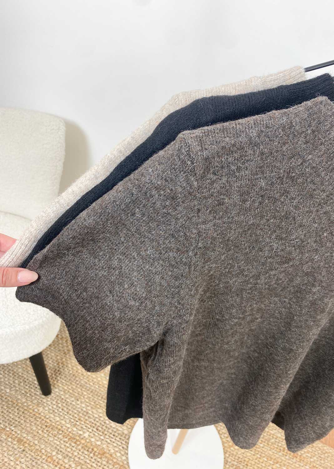 Libby Soft Knit Top Brown