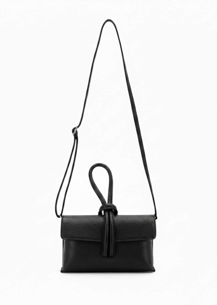 Lovie Loop Leather Bag Black