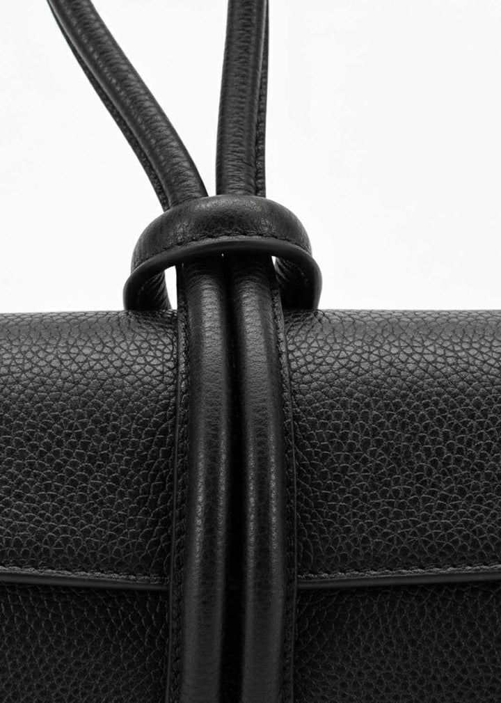 Lovie Loop Leather Bag Black