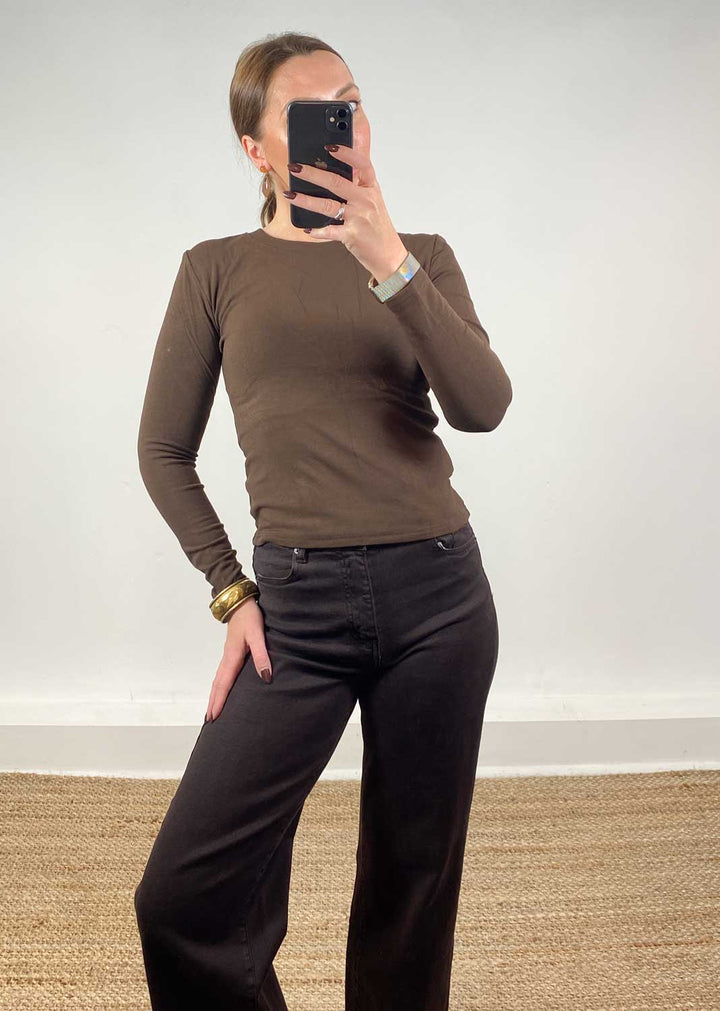 Lora Brown Base Layer Top