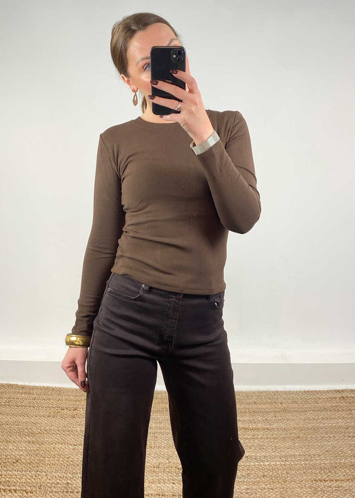 Lora Brown Base Layer Top