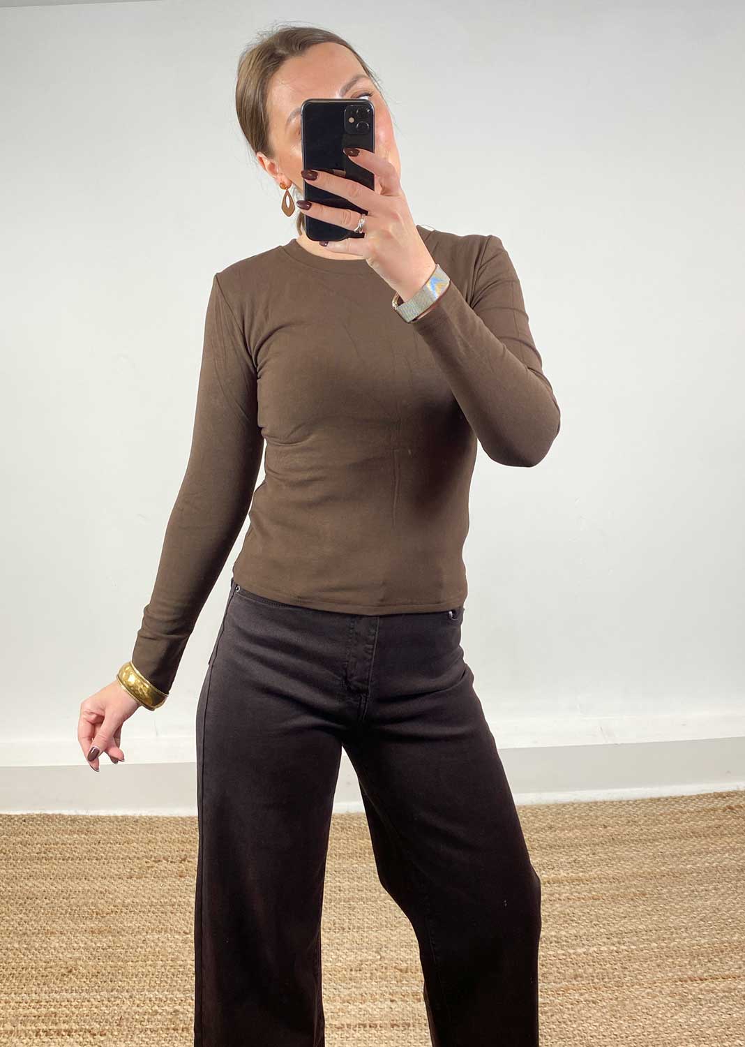 Lora Brown Base Layer Top