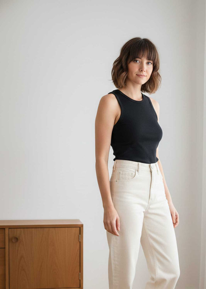 Lora Base Layer Vest Top Black