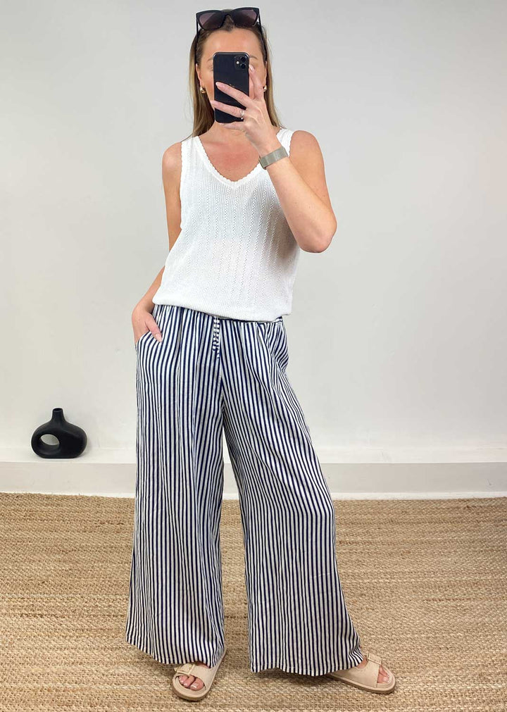 Lux Pointelle Cami in Ivory