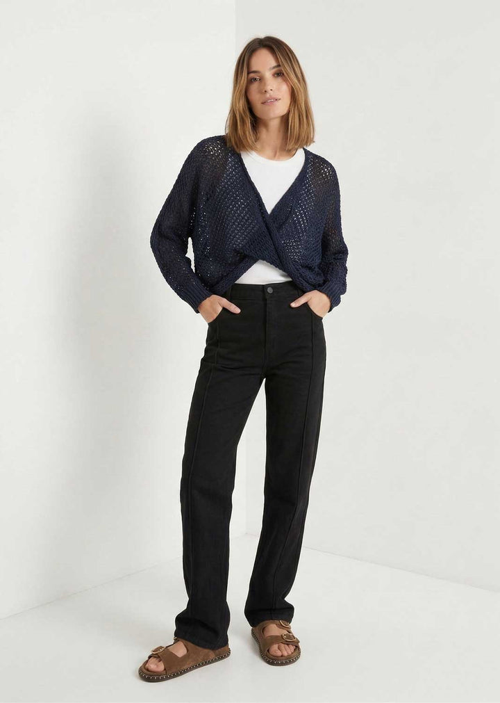 Lydia Crossover Jumper Navy