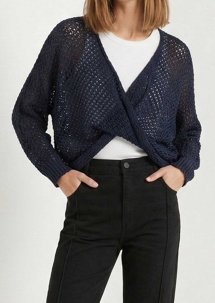 Lydia Crossover Jumper Navy