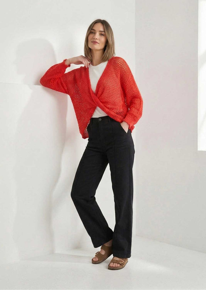 Lydia Crossover Jumper Neon Orange