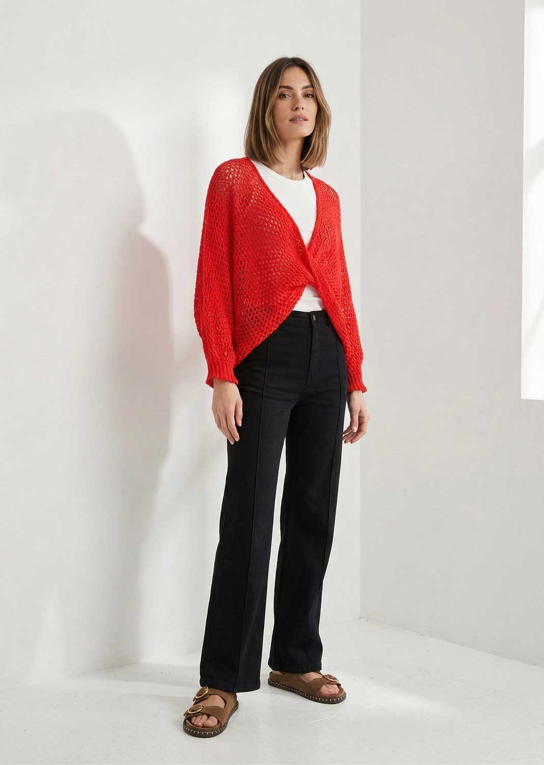 neon crossover knit 